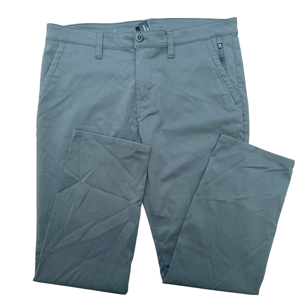 Prana Straight Fit Zion Stretch Chino Mens 36x30 Grey Nylon Stretch Outdoors